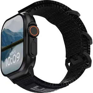 URBAN Metropolis Нейлоновый ремешок для Apple Watch 44mm 45mm 49mm Black Black Titanium
