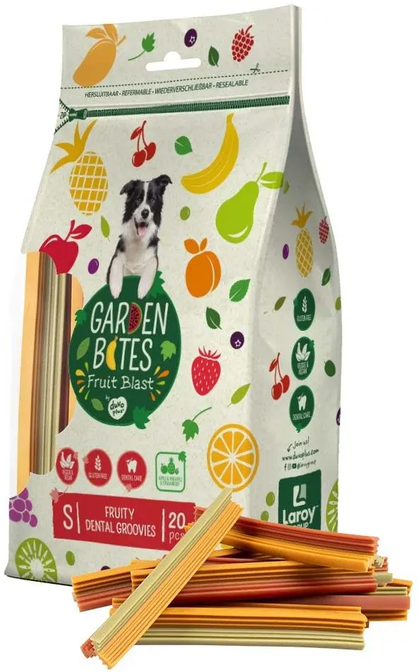 Duvo+ GARDEN BITES FRUITY DENTAL GROOVIES