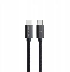 Кабель USB-C - USB-C Maxlife MXUC-12 3,0 м 100Вт черный