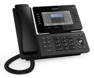 Snom D815WB IP Phone Black 5-inch IPS Display Wi-Fi Gigabit Ethernet RJ-9 Headset Connectivity
