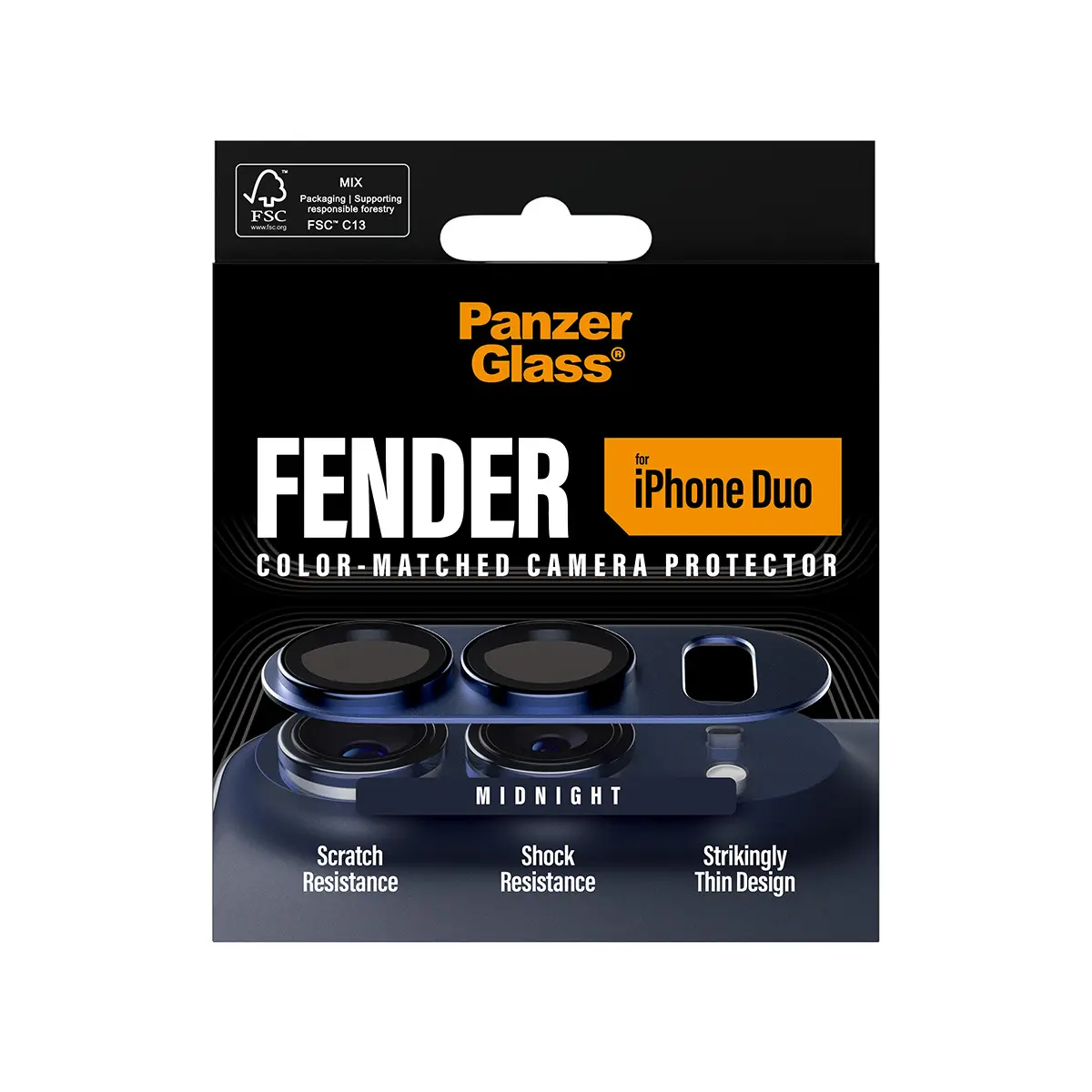 Защита камеры PanzerGlass Fender для iPhone Duo Photo 7