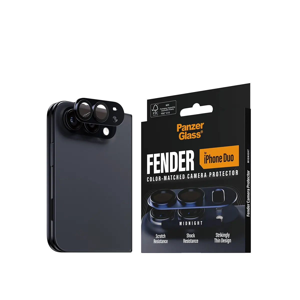 Защита камеры PanzerGlass Fender для iPhone Duo Photo 10