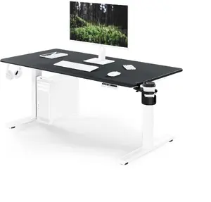 Jan Nowak ARIA Elektriski regulējama augstuma ergonomisks rakstāmgalds 1400x700 mm baltā-antracīta krāsā