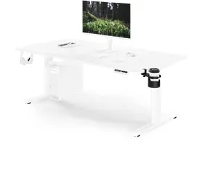 Jan Nowak ARIA Elektriski regulējama augstuma ergonomisks rakstāmgalds balts 1600x800 mm