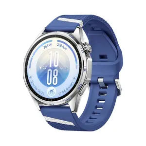 Huawei WATCH GT 7 46mm Smartwatch 1.47" AMOLED Touchscreen Stainless Steel Bluetooth Wi-Fi GPS Heart Rate Monitor Blue Fluoroelastomer Strap
