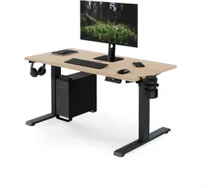 Jan Nowak ARIA elektriski regulējama augstuma ergonomisks rakstāmgalds 1200x600 mm antracīts un sonomas ozols