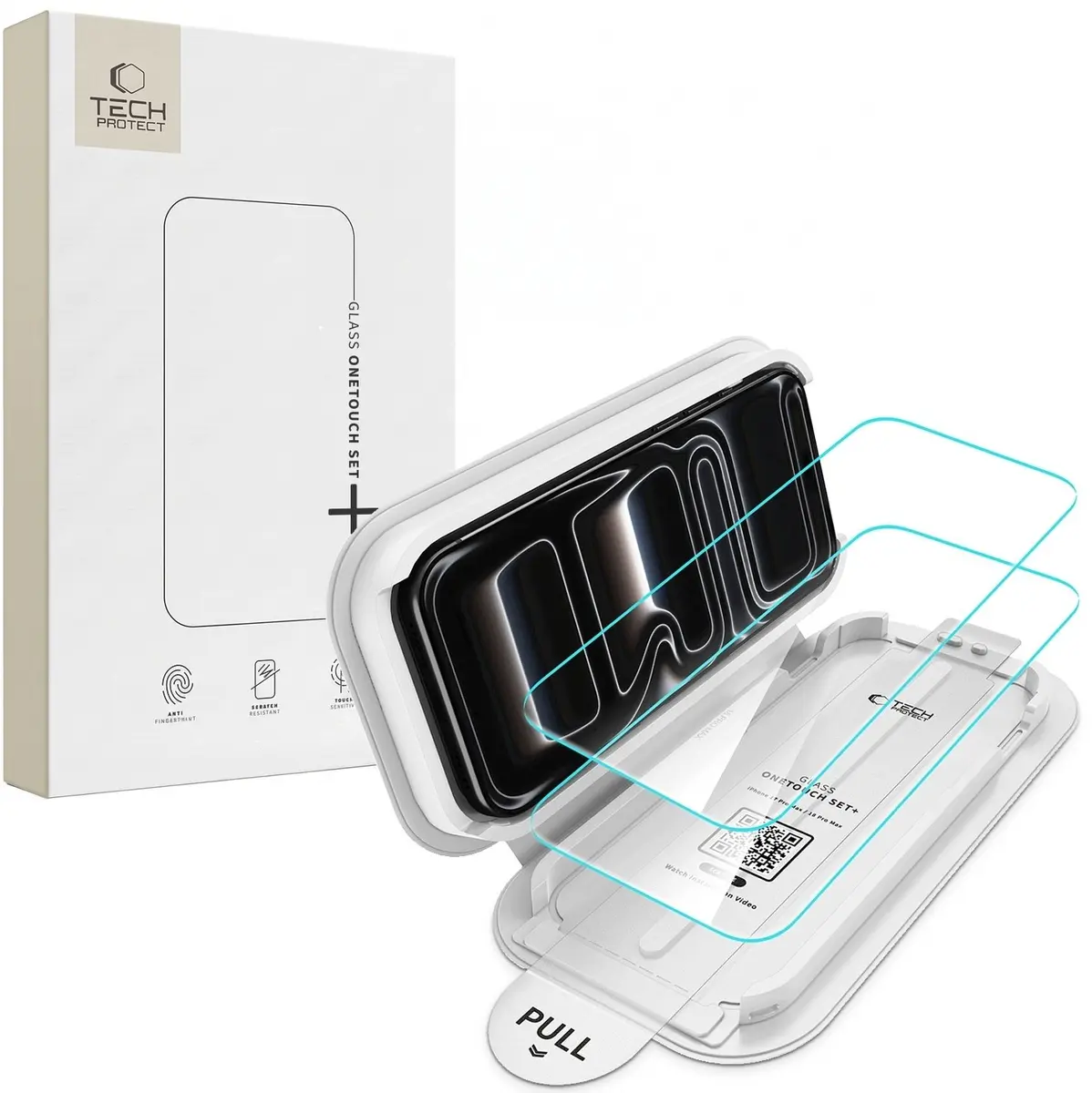 Aizsargstikls Tech-Protect ONETOUCH SET+ 2-PACK IPHONE