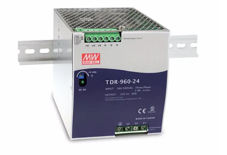 MEAN WELL TDR-960-24 DIN sliedes barošanas