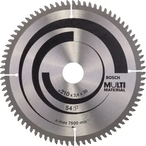 Пильный диск Bosch Multi Material 210 мм 80 зубьев посадочное отверстие 30 мм для торцовочных пил 2608640445