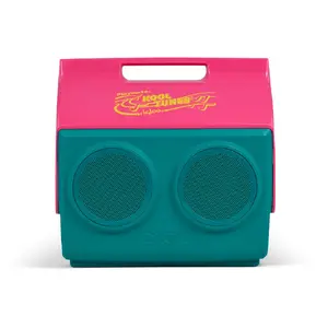 IGLOO Retro Playmate KoolTunes Dark Jade Cooler Box with Built-in Speakers 13 Liters