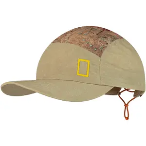 Buff 5 Panel Explore Cap Geos Brindle One Size Baseball Hat