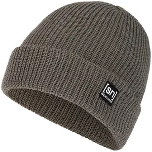 SUPER.NATURAL MERINO BASIC BEANIE Zaļa Viens izmērs Merino vilnas cepure