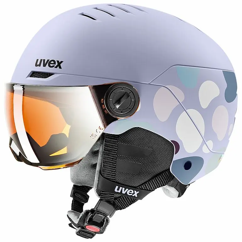 Uvex rocket jr visor Lavender Bērnu slēpošanas ķivere Photo 2