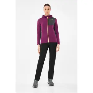 Sieviešu jaka ar rāvējslēdzi un kapuci Viking Tacoma Hoodie Lady violeta, izmērs M