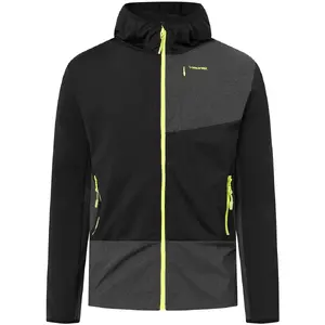 Viking Tacoma Hoodie Man vīriešu džemperis ar rāvējslēdzi un kapuci melnā krāsā izmērs M