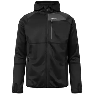 Viking Yosemite Hoodie Man vīriešu jaka ar rāvējslēdzi un kapuci melna XXL
