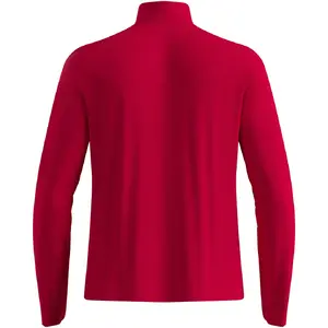 Vīriešu jaka ar rāvējslēdzi Odlo ESSENTIAL WARM FULL ZIP vidējais slānis sarkana XL