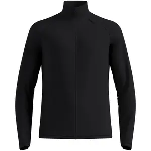 Odlo ESSENTIAL WARM FULL ZIP Vīriešu Jaka ar rāvējslēdzi Vidējā slāņa apģērbs melna Izmērs M