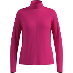 Odlo ESSENTIAL WARM FULL ZIP Sieviešu jaka ar rāvējslēdzi Rozā starpslānis