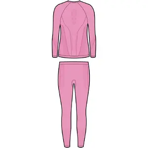 Children's thermal underwear set Viking Riko 2.0 pink size 128/140