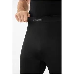 Viking Eiger 2.0 Pants 3/4 Bamboo Men's Thermal Underwear Black-Grey Size S