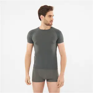 Viking Breezer Man Shortsleeve Grey Men's Underwear Shirt Size M