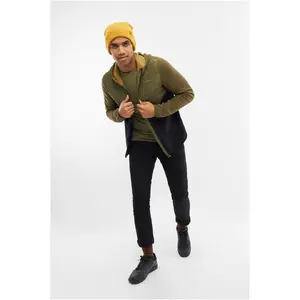 Viking Creek Hoodie Bamboo Man Zaļa vīriešu jaka ar kapuci un rāvējslēdzi izmērs L
