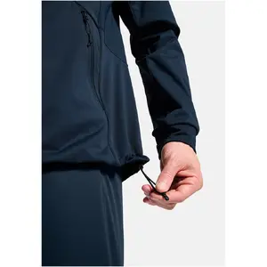 Odlo ZEROWEIGHT WINDPROOF X WARM Jaka Vēja necaurlaidīga un silta sporta jaka tumši zila