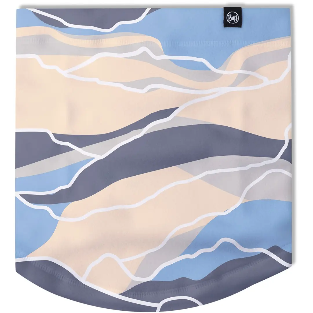 Buff Polar Prints Neckwarmer Aguar Blue