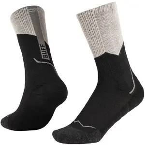 Buff Merino Midweight Crew Socks MWC1 Black Size 39/41 Merino Wool