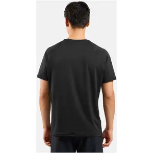 Мужская футболка с коротким рукавом Odlo Essential 365 Crew Neck черная размер XL