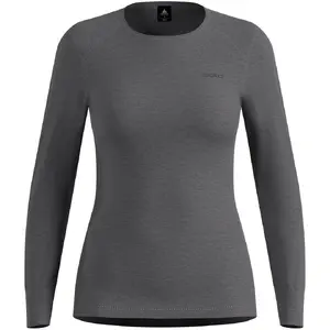 Sieviešu termoaktīvs krekls ar garām piedurknēm Odlo ACTIVE WARM BL TOP crew neck l/s pelēks Izmērs L