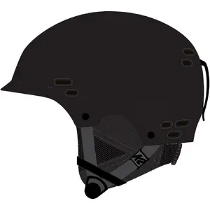 K2 THRIVE Men's Protective Ski and Snowboard Helmet, Black, Size S