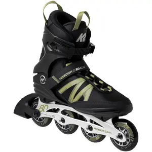 K2 FREEDOM III 80 ALU M Men's Fitness Roller Skates with Aluminum Frame and 80mm Wheels Size 44,5