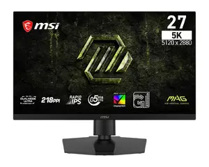 MSI MAG 271KPD7 Monitor 26.9" Rapid IPS 5K 75Hz 0.5ms Black AMD FreeSync Premium NVIDIA G-SYNC Compatible DisplayHDR 400