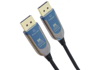 PremiumCord DisplayPort 1.4 optical cable male to male 10m 8K at 60Hz 4K at 144Hz HDR HDCP2.2 black