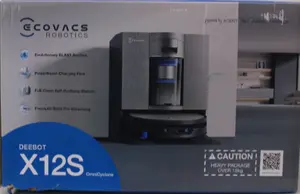 Ecovacs DEEBOT X12S OmniCyclone mitrās un sausās uzkopšanas robotputekļusūcējs ar 27000 Pa sūkšanas jaudu, TruEdge 3.0, ZeroTangle 4.0, OZMO Roller 3.0 un 200 min darbības laiku
