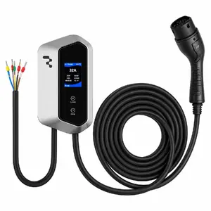 Riff CS21-11 EV Charging Station Type 2 16A 11kW with 5.0m Cable IP65 LCD Display
