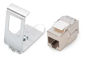 DIGITUS DIN rail adapter for 1x Keystone module DN-25184 stainless steel