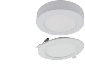 Светильник downlight Eco Light EC61080 круглый белый CCT 2в1 с рамкой 12W 1100лм IP20
