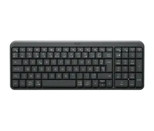 Logitech K250 Wireless Keyboard with RF Wireless and Bluetooth, AZERTY French Layout, Graphite