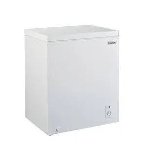 Freestanding chest freezer Frigelux CCO147BD with mechanical thermostat, 4-star rating, removable basket, and manual defrost