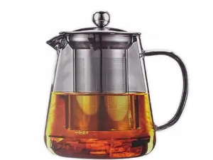 Florina Kamelia 1.0L Glass Teapot with Infuser and Glass Handle