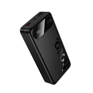 Hoco J154A 20000mAh 22.5W Power Bank Black with USB-C and USB-A Ports, LED Digital Display, and Fast Charging Support