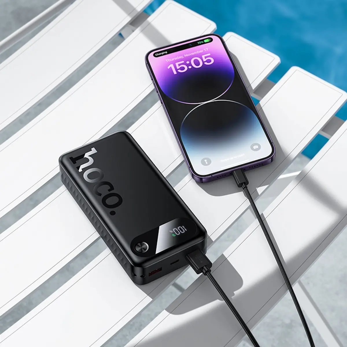 Hoco J154A 20000mAh 22.5W Power Bank Black Photo 3