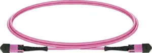 Оптический патч-корд Lightwin MPO-12 OM4 12-волоконный UPC Female–Female Тип B LSZH