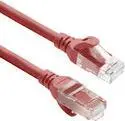 ACT FC1510 Red 10 meters TPE U/UTP CAT6A ultra-flex patch cable snagless with RJ45 connectors