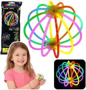 LEANToys Fluorescējoša dubultā aproce ar taureni Neon Stick