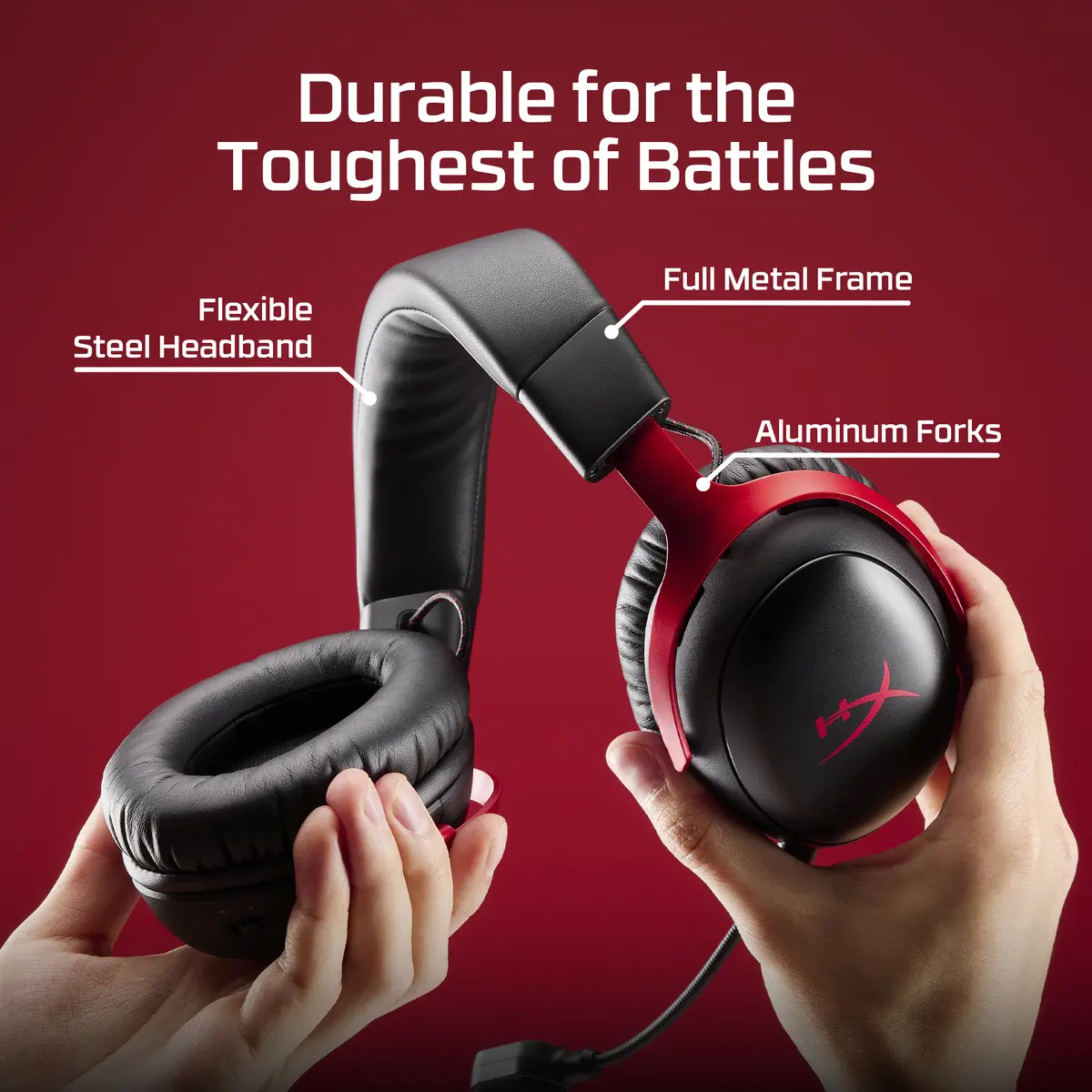 HyperX Cloud III S bezvadu spēļu austiņas Photo 15