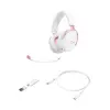 HyperX Cloud III S Bezvadu spēļu austiņas Baltas/Rozā Photo 8